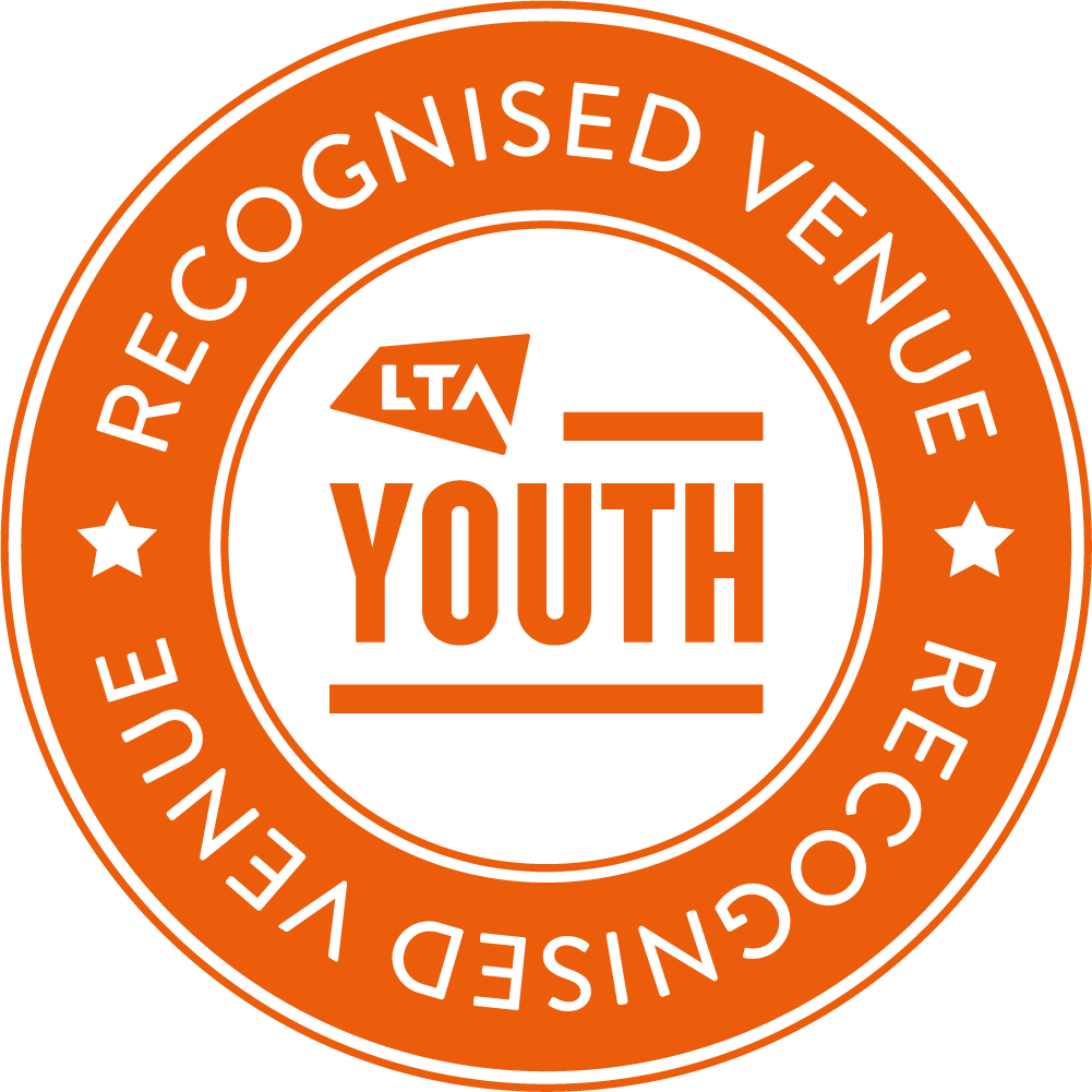 Official LTA Youth Recognised Venue stamp for MH Tennis